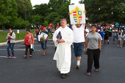 PRAYING FOR IMMIGRATION REFORM Bishop Richard F. Stika leads a prayer vigil for immigration reform May 21 at the Cathedral of the Sacred Heart of Jesus that was organized by members of the diocese’s Hispanic community. Praying for immigration reform Bishop Richard F. Stika leads a prayer vigil for immigration reform May 21 at the Cathedral of the Sacred Heart of Jesus that was organized by members of the diocese’s Hispanic community. Photo by  Stephanie RIcher 