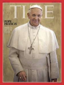 The cover of Time magazine's Person of the Year issue, featuring Pope Francis, is pictured in this Dec. 11 handout photo. CNS photo/Time Inc., via Reuters