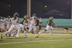 Webb School of Knoxville and Knoxville Catholic High School, shown playing on Oct. 23, will no longer play following the 2014 season after Webb decided against scheduling the Fighting Irish in 2015. Photo by Stephanie Richer