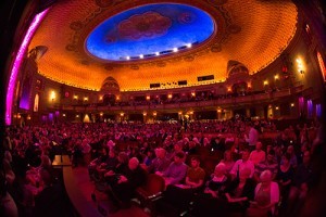 The audience enjoys A Conversation with the Cardinals on April 18 at the Tennessee Theatre. Photo by Stephanie Richer 