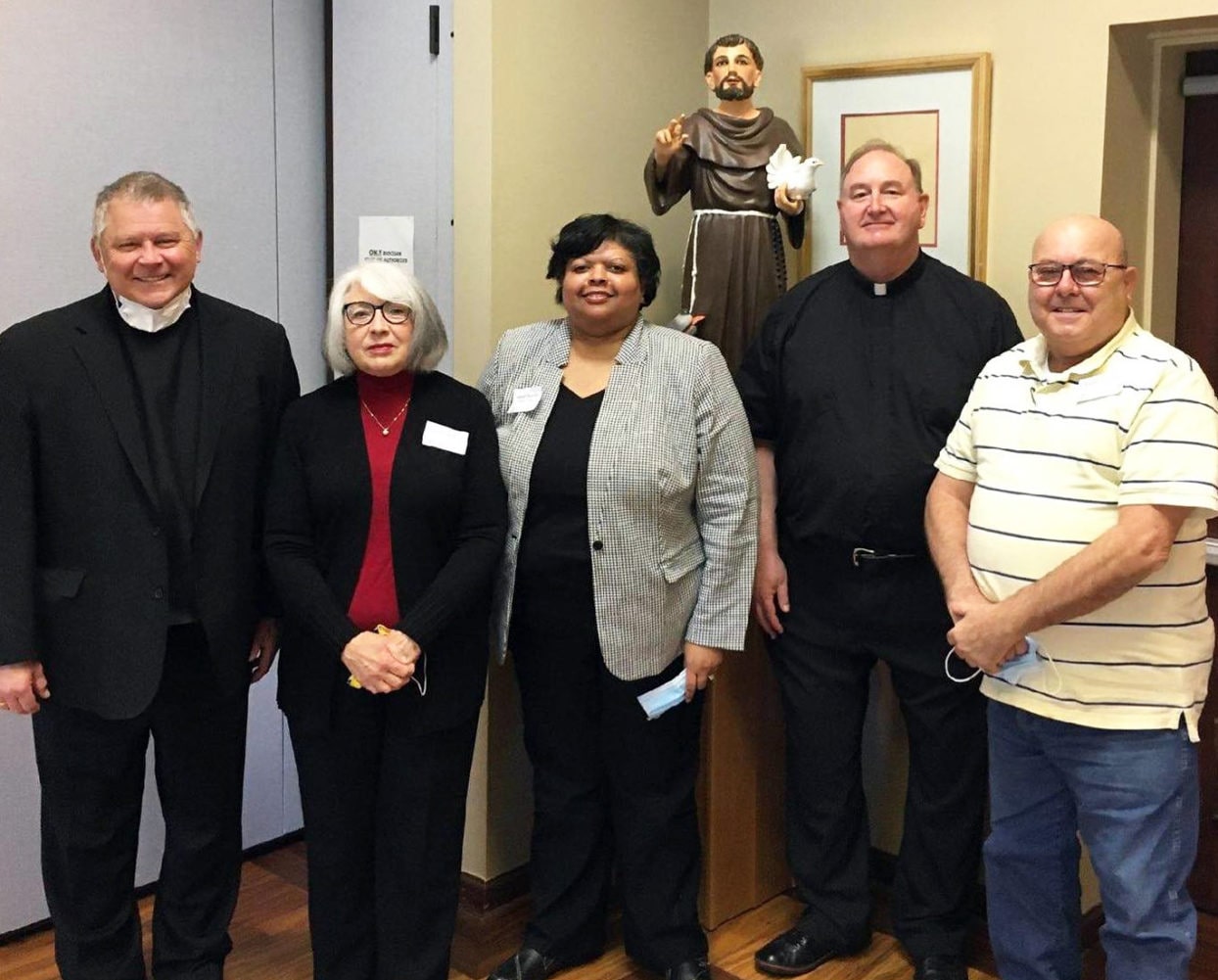 Church building on horizon at St. Alphonsus East Tennessee Catholic