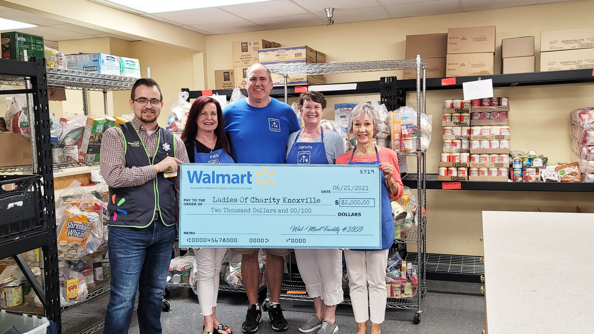 Ladies of Charity receive Walmart community grant East Tennessee Catholic